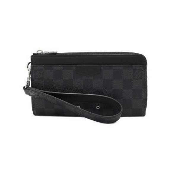 Louis Vuitton Graphite Black Zippy Dragonne Long Wallet Zipper - Picture 1 of 5